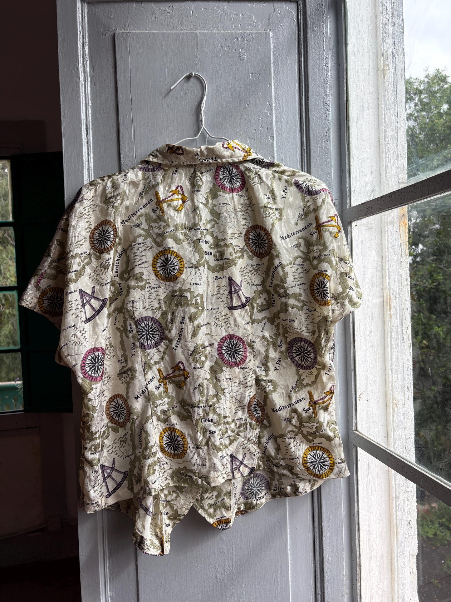 Vintage Nautical Map Blouse — additional view 13