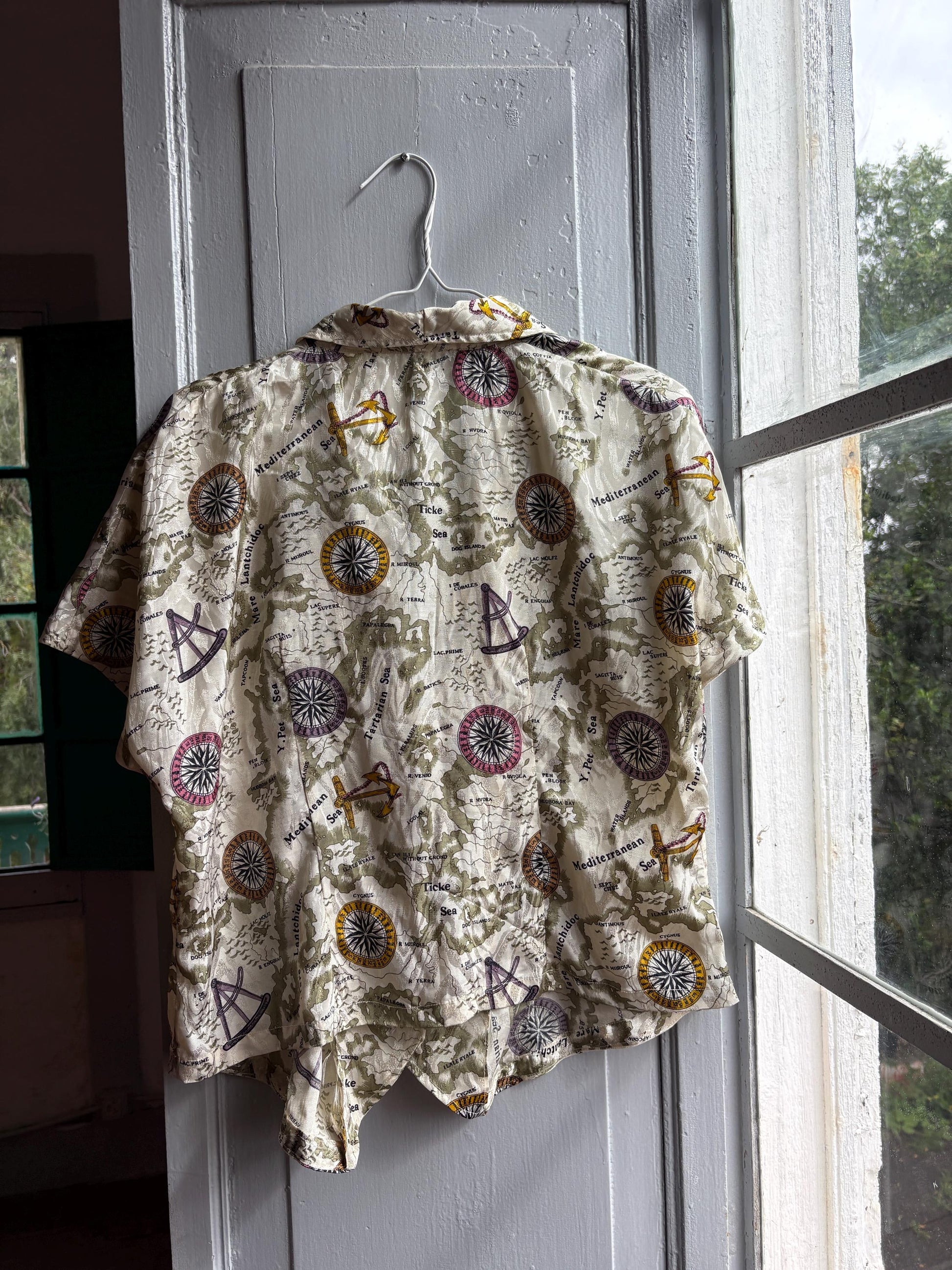 Vintage Nautical Map Blouse — additional view 13