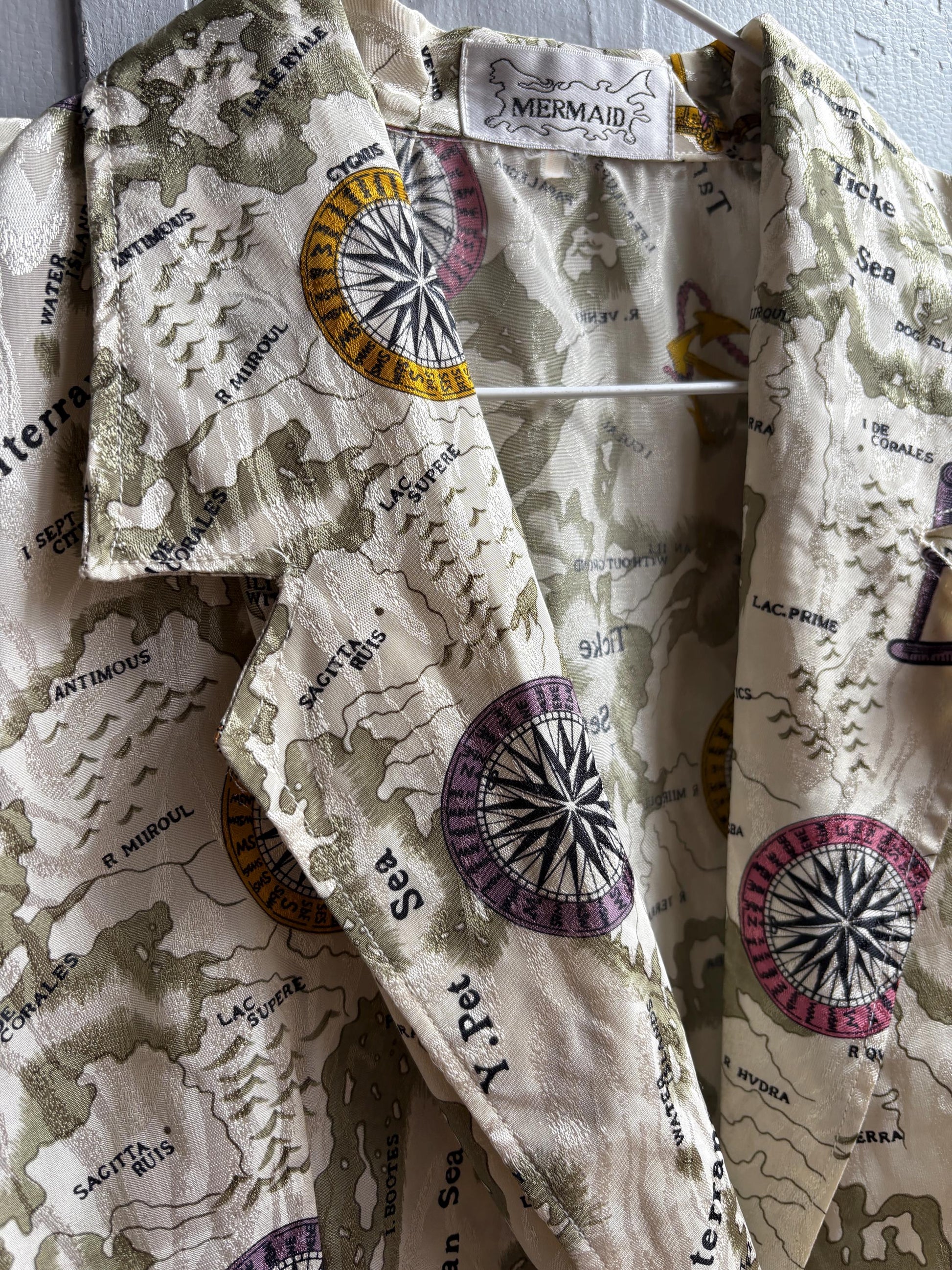 Vintage Nautical Map Blouse — additional view 9