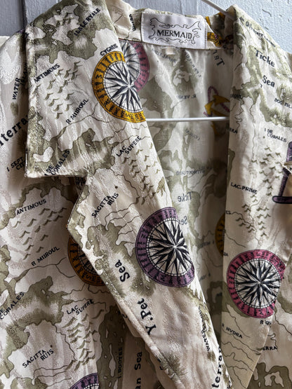 Vintage Nautical Map Blouse — additional view 9