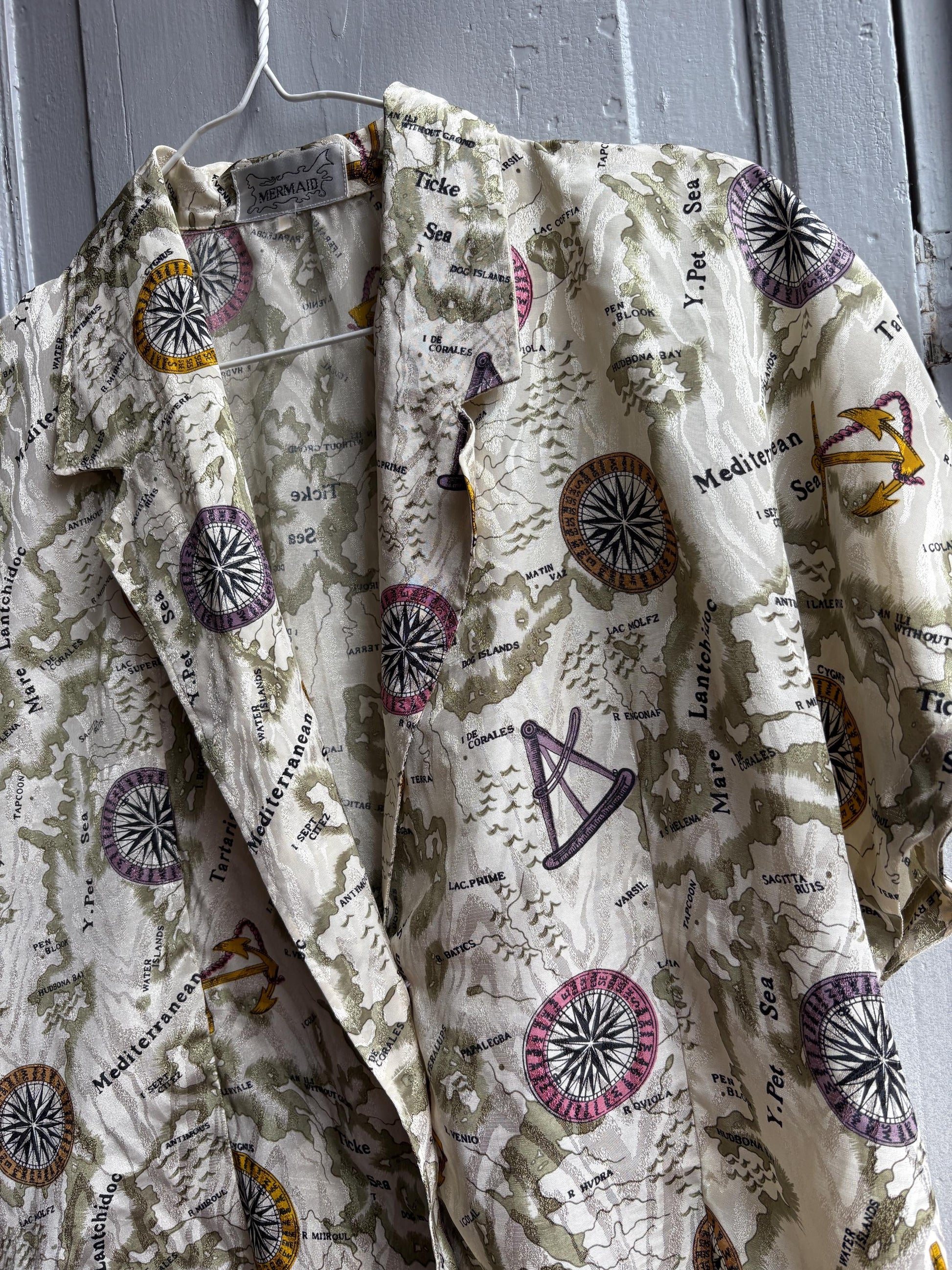 Vintage Nautical Map Blouse — additional view 12