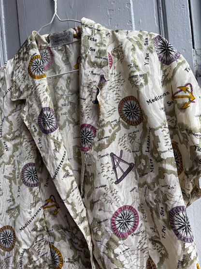 Vintage Nautical Map Blouse — additional view 12