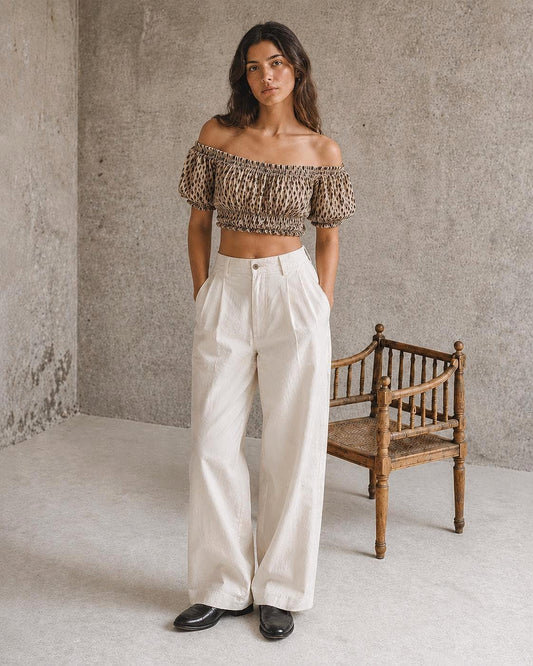 Vintage Indian Cotton Floral Crop Top