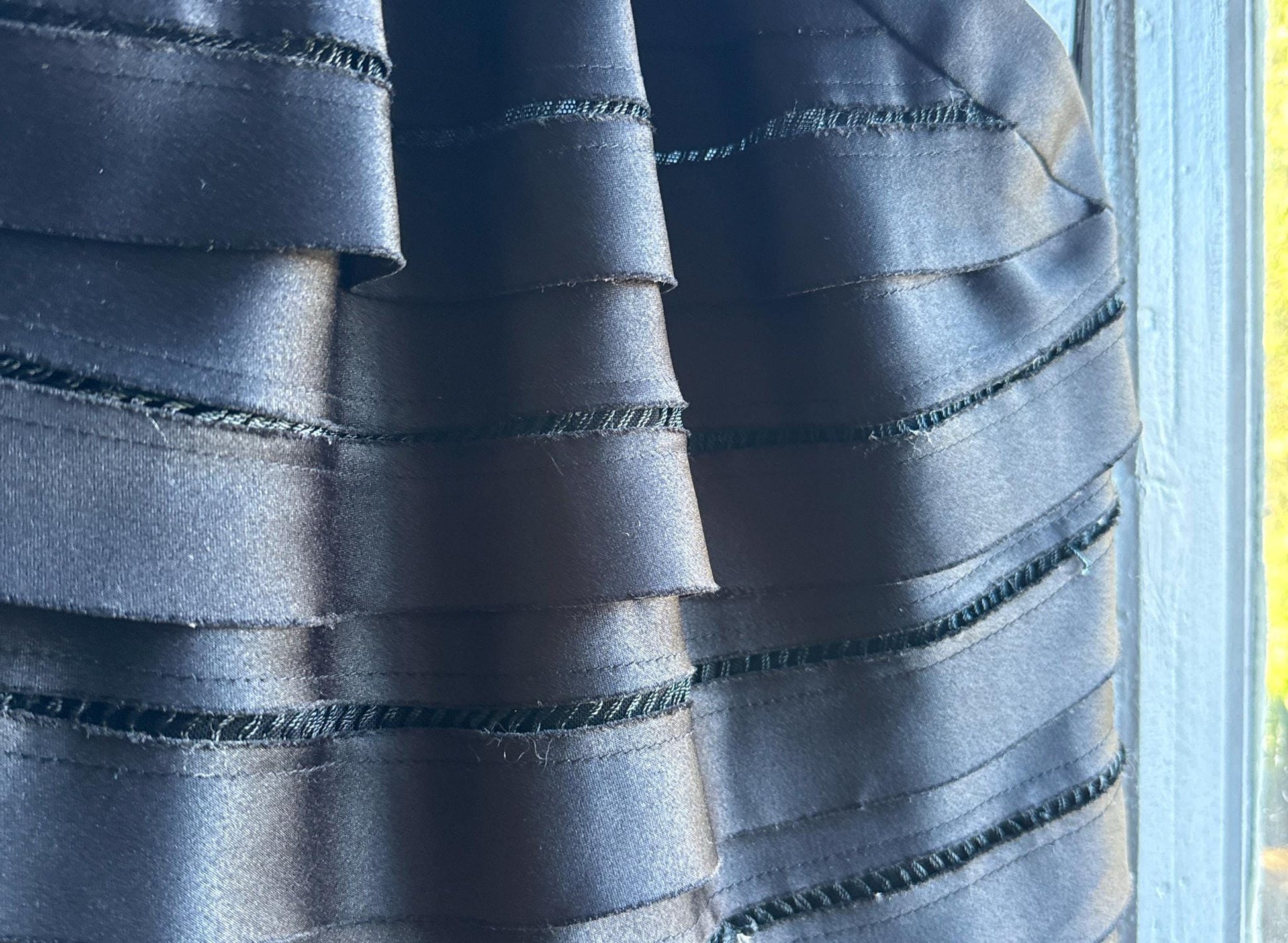 BCBG Max Azria Black Satin Cocktail Dress — additional view 6