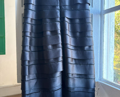 BCBG Max Azria Black Satin Cocktail Dress — additional view 10