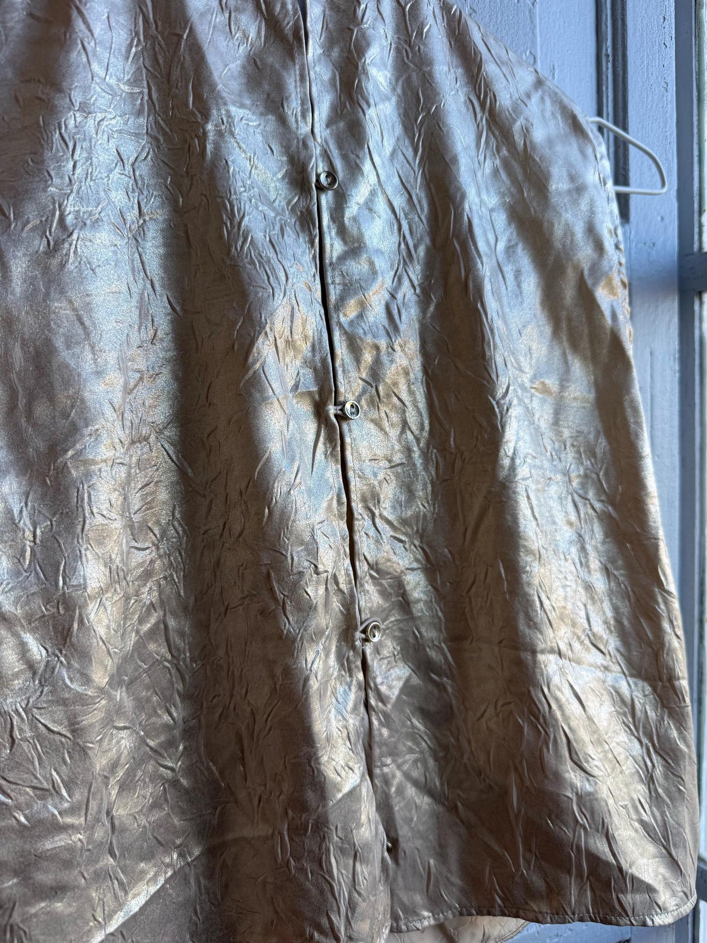 Metallic Gold Draped Top, Chic Cropped Blouse, Minimal Luxe Party wear, Evening Going Out Sleeveless Wrap top