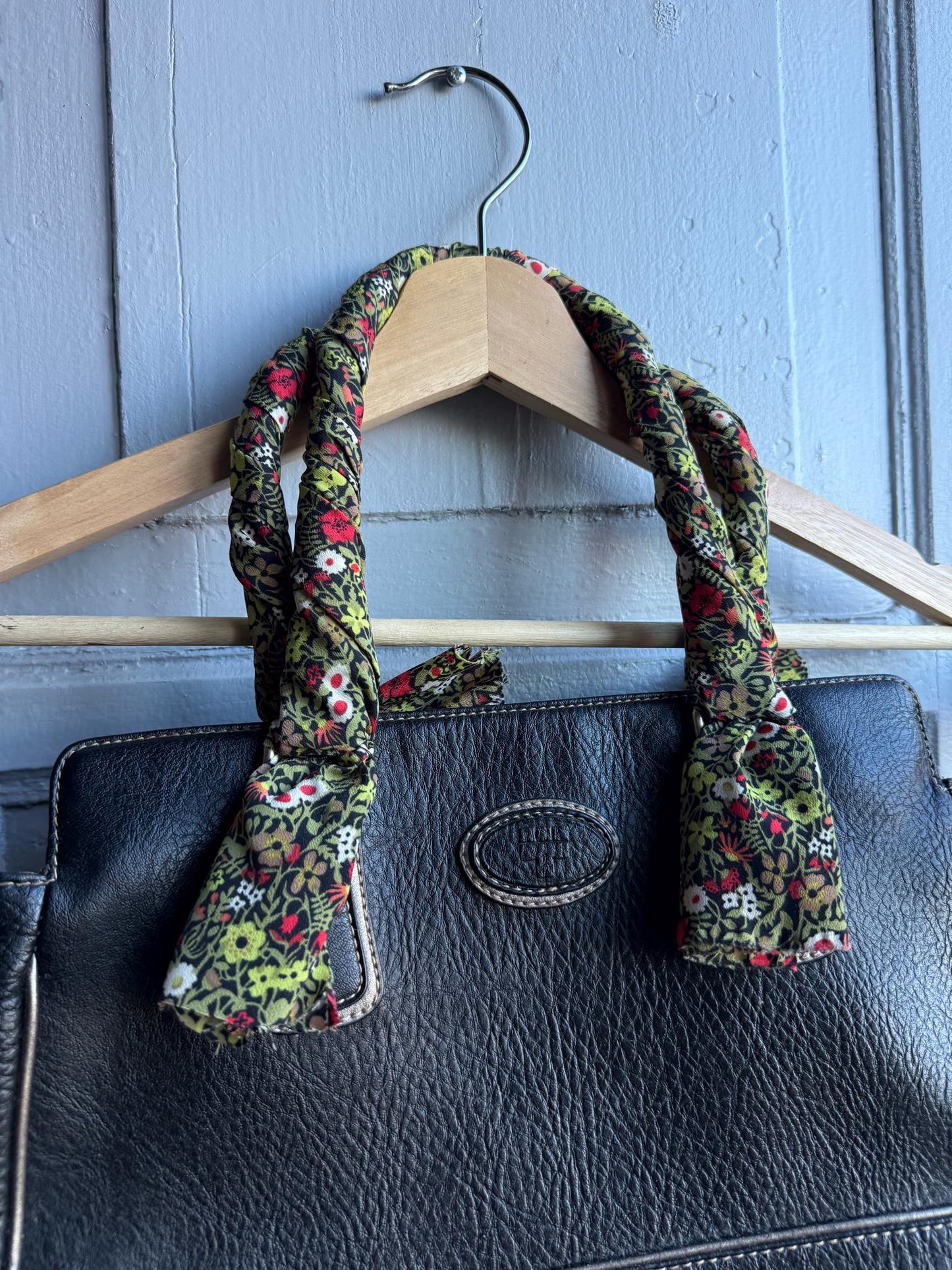 Vintage Torrens Handbag, Floral Strap Purse, Boho Chic Everyday Shoulder Bag