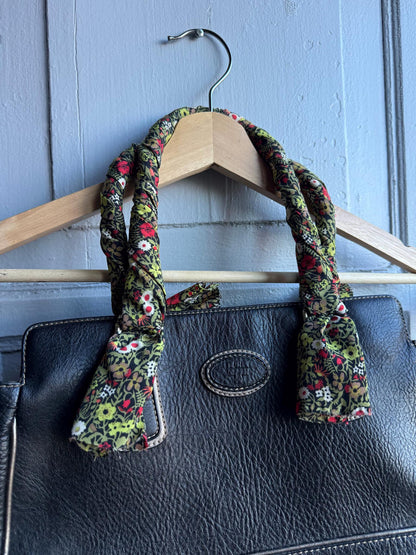 Vintage Torrens Handbag, Floral Strap Purse, Boho Chic Everyday Shoulder Bag