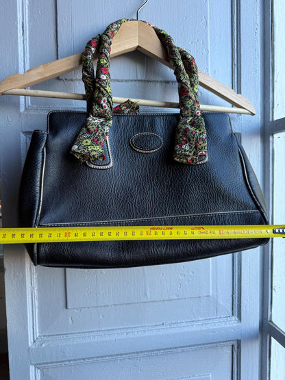 Vintage Torrens Handbag, Floral Strap Purse, Boho Chic Everyday Shoulder Bag