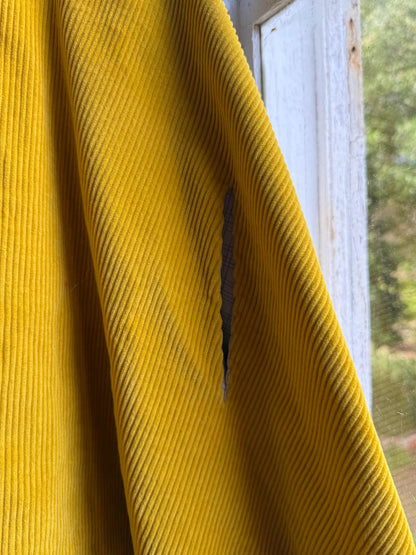 Yoli & Otis Kids Corduroy Poncho, S, Unworn Mustard Yellow cape, Waldorf Montessori clothing, Slow Fashion Cape