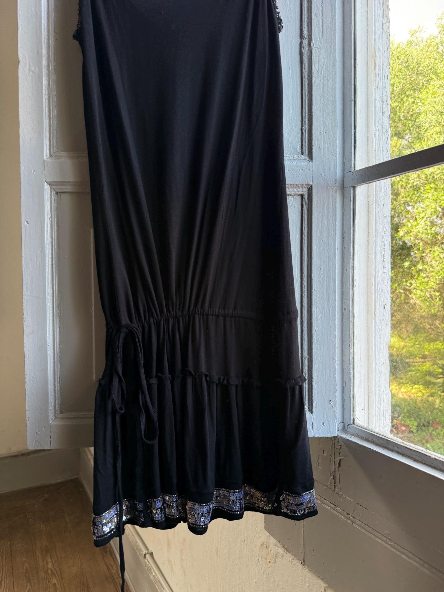 Black Beaded Y2K Slip Dress — additional view 12