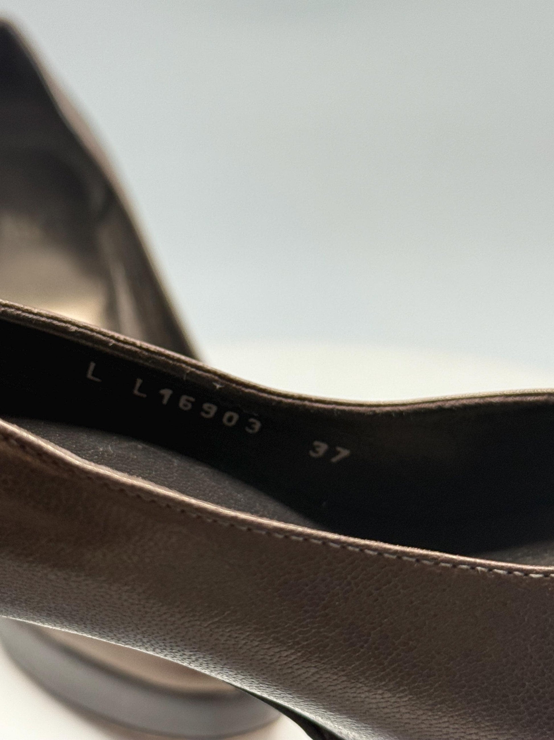 Bronze Leather Platform Pumps — additional view 11