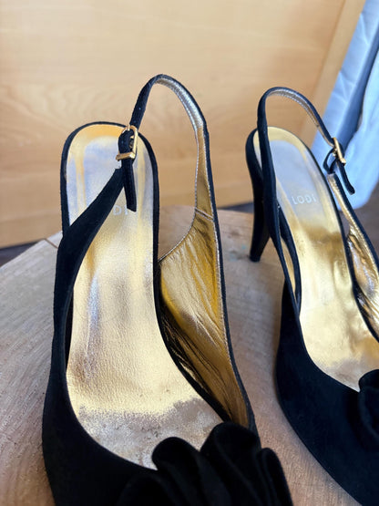 Blue Vintage Square Toe Block Heels — additional view 10