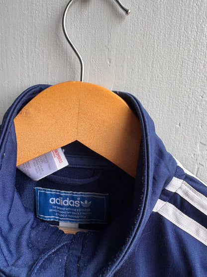 Adidas Kids Track Jacket, Navy Blue Zip Up Sportswear, 3 Stripe Jacket, Vintage Boys Age 10
