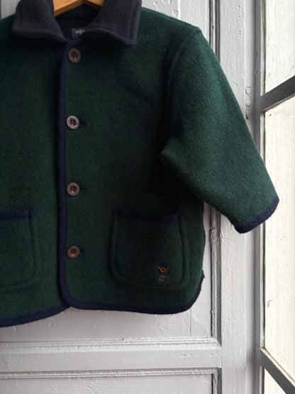 Vintage Green Wool Toddler Coat — additional view 7