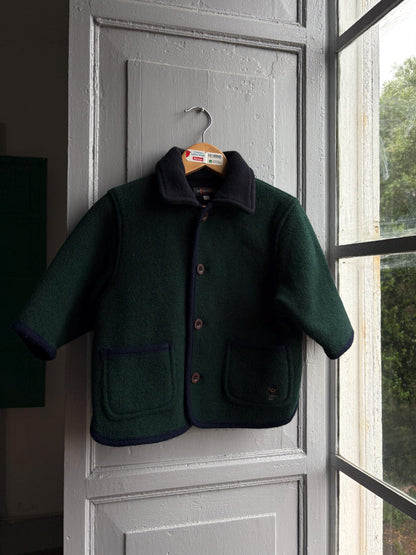 Vintage Green Wool Toddler Coat — additional view 9