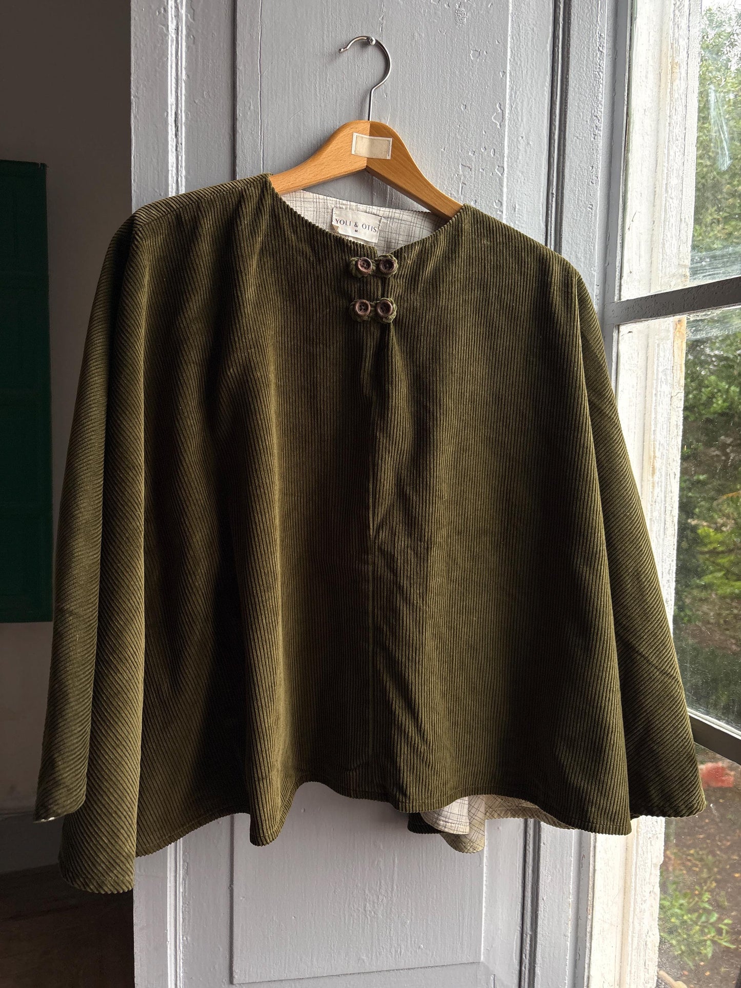 Forest Green Corduroy Poncho, Yoli & Otis, Kids M