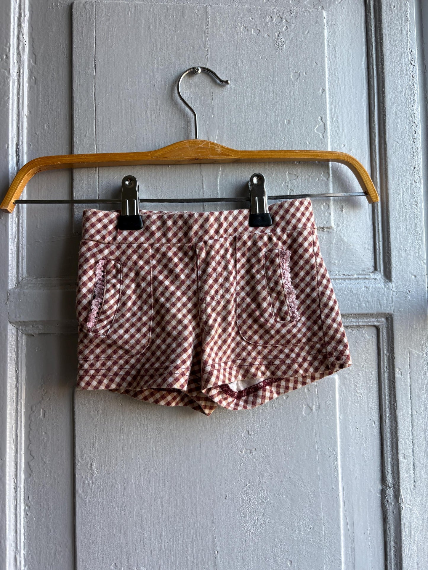 Gingham Cotton Toddler Shorts — additional view 6