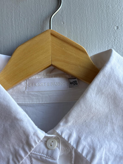 White Cotton Blouse - Luxe Minimalist Style — additional view 10