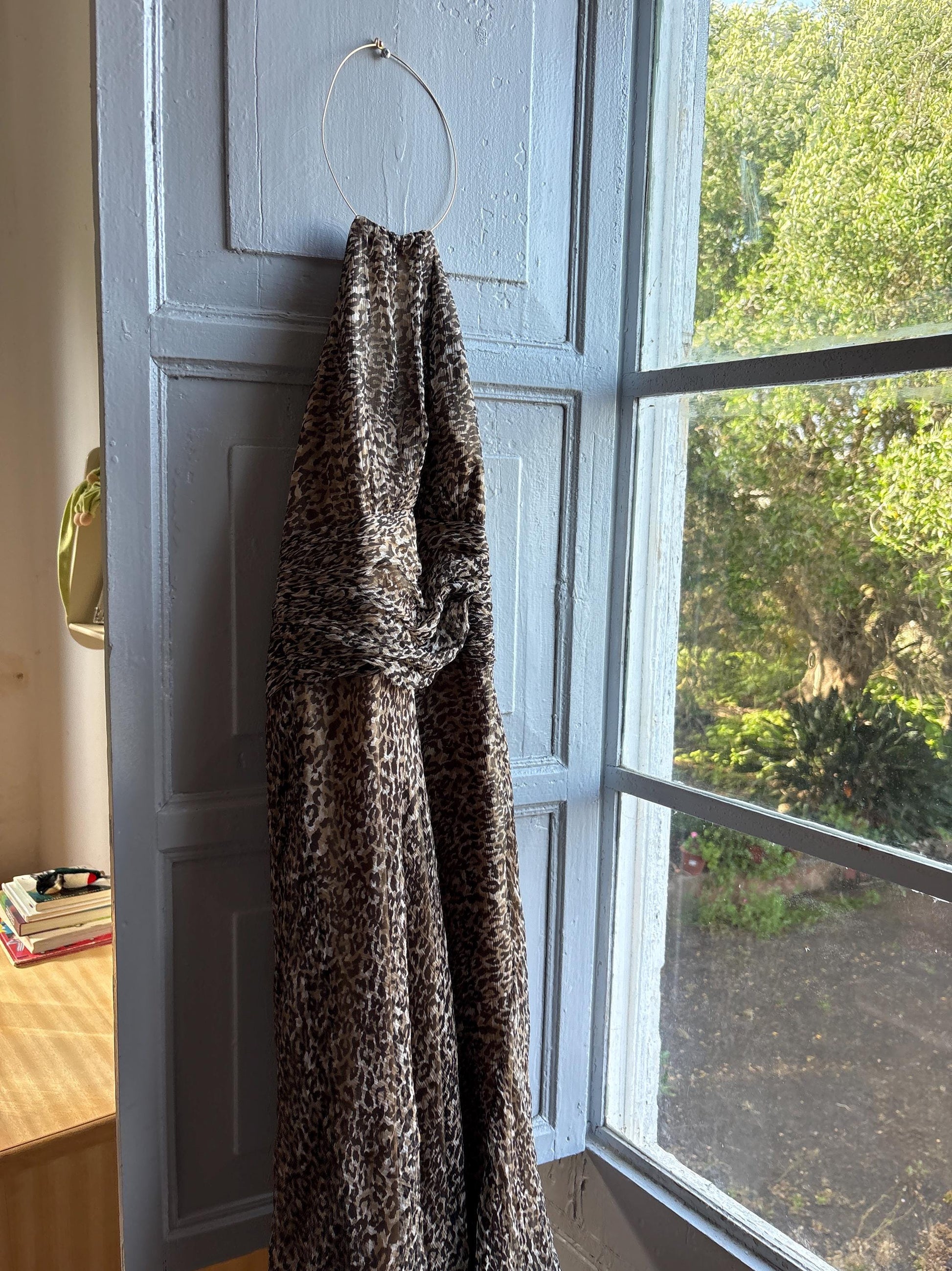Leopard Print Halter Midi Dress — additional view 8