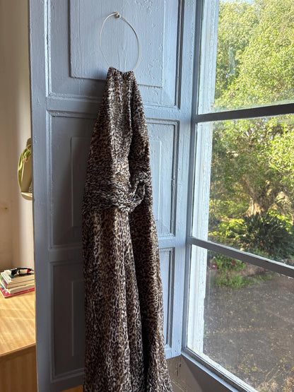 Leopard Print Halter Midi Dress — additional view 8