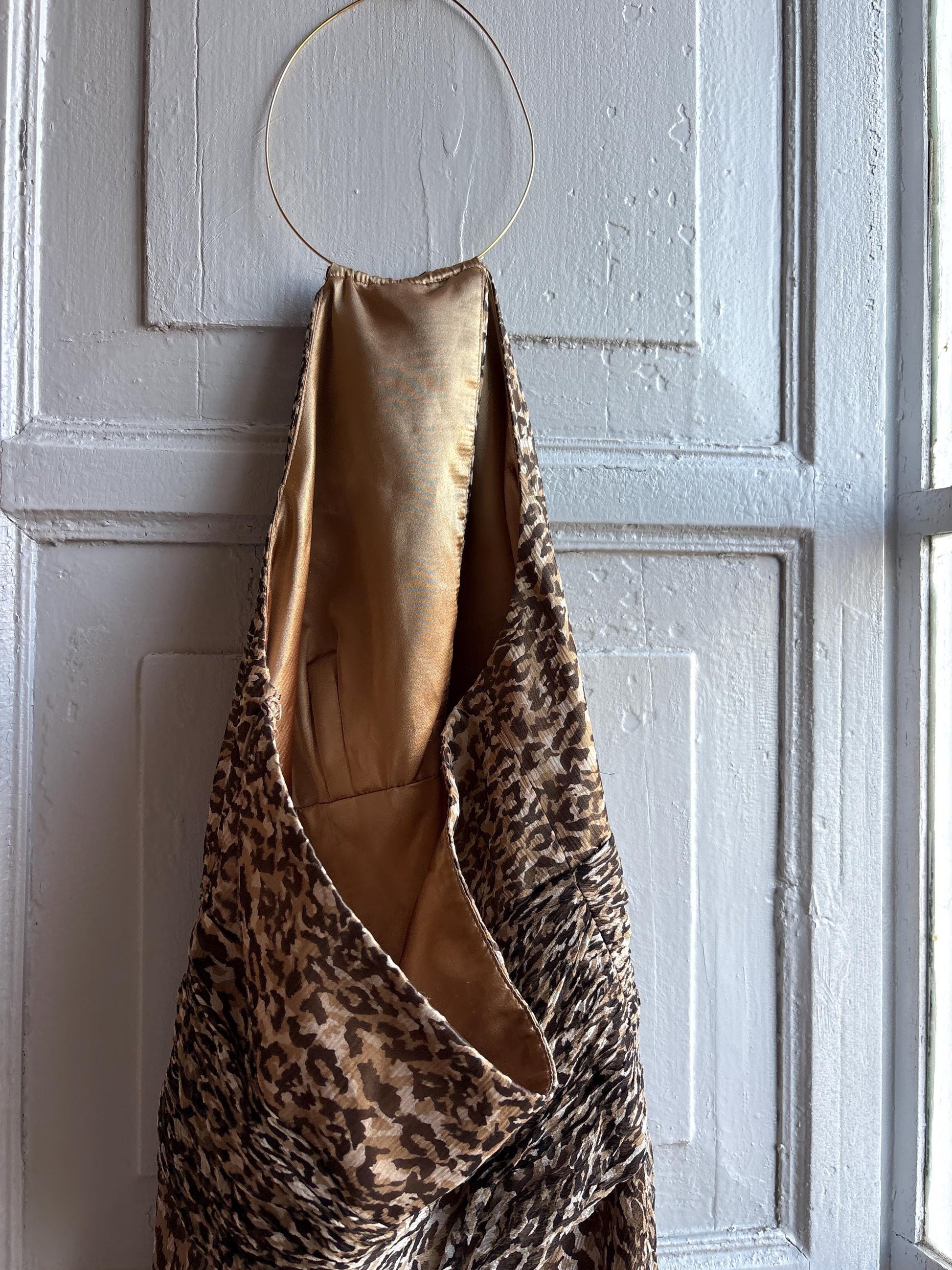 Leopard Print Halter Midi Dress — additional view 10