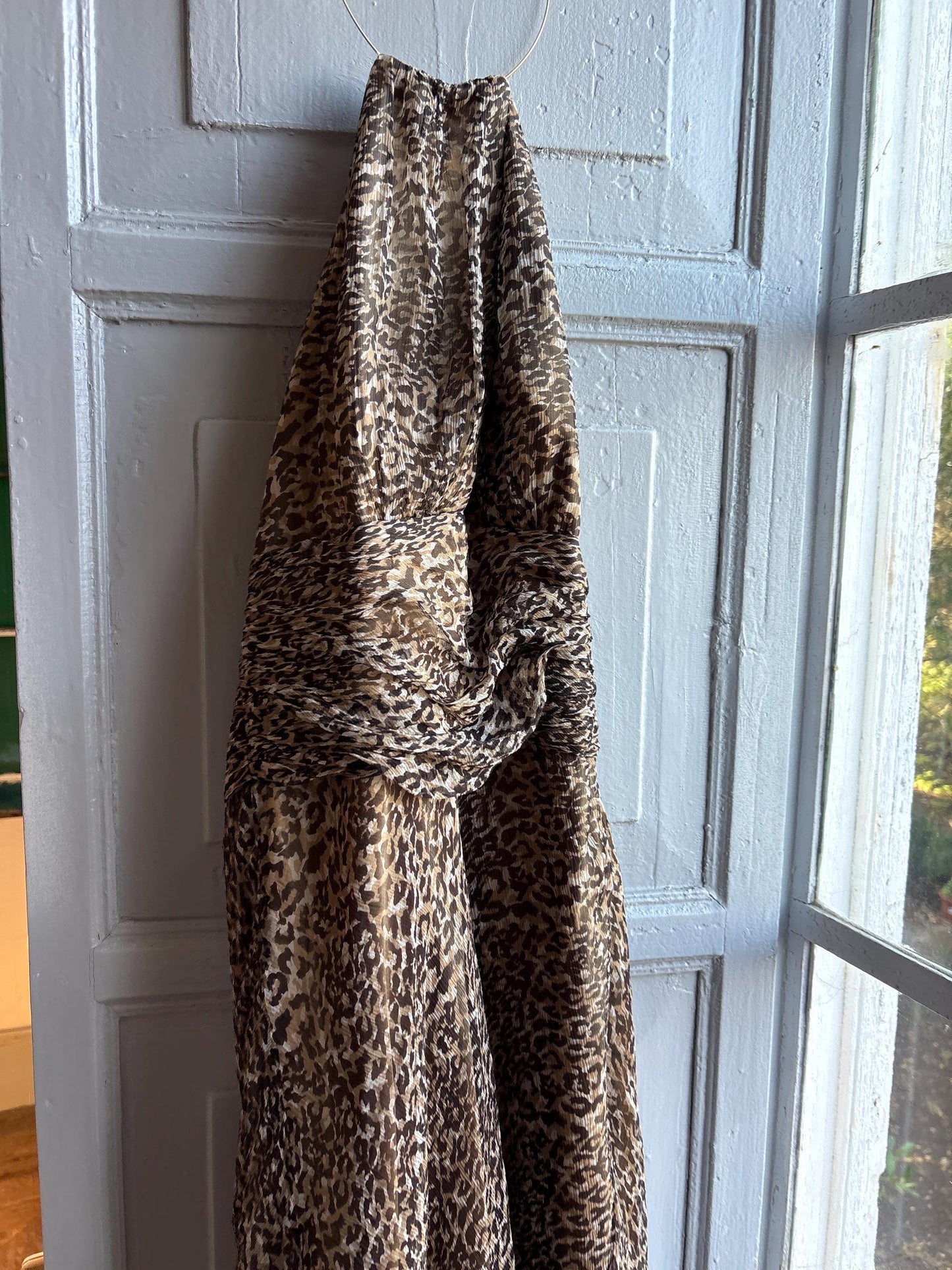 Leopard Print Halter Midi Dress — additional view 14
