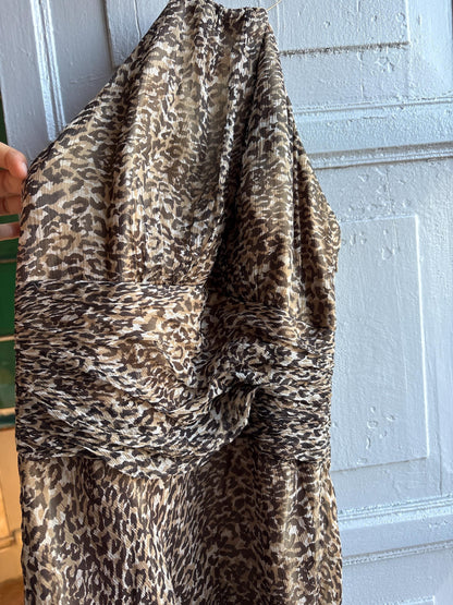 Leopard Print Halter Midi Dress — additional view 18