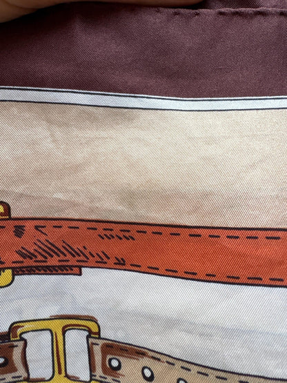 Vintage Equestrian Silk Scarf — additional view 13