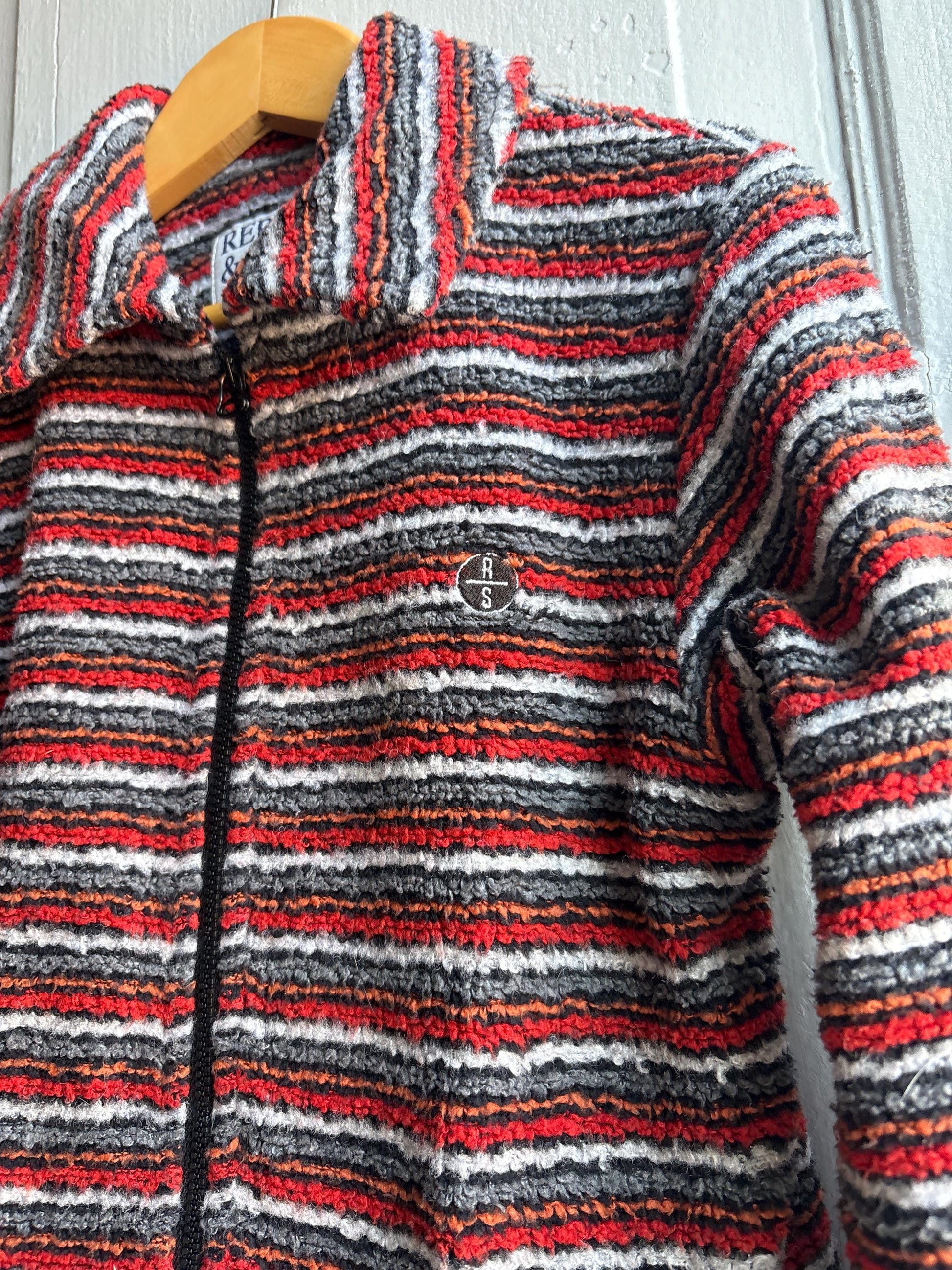 Vintage Striped Fleece Jacket for Kids — additional view 11