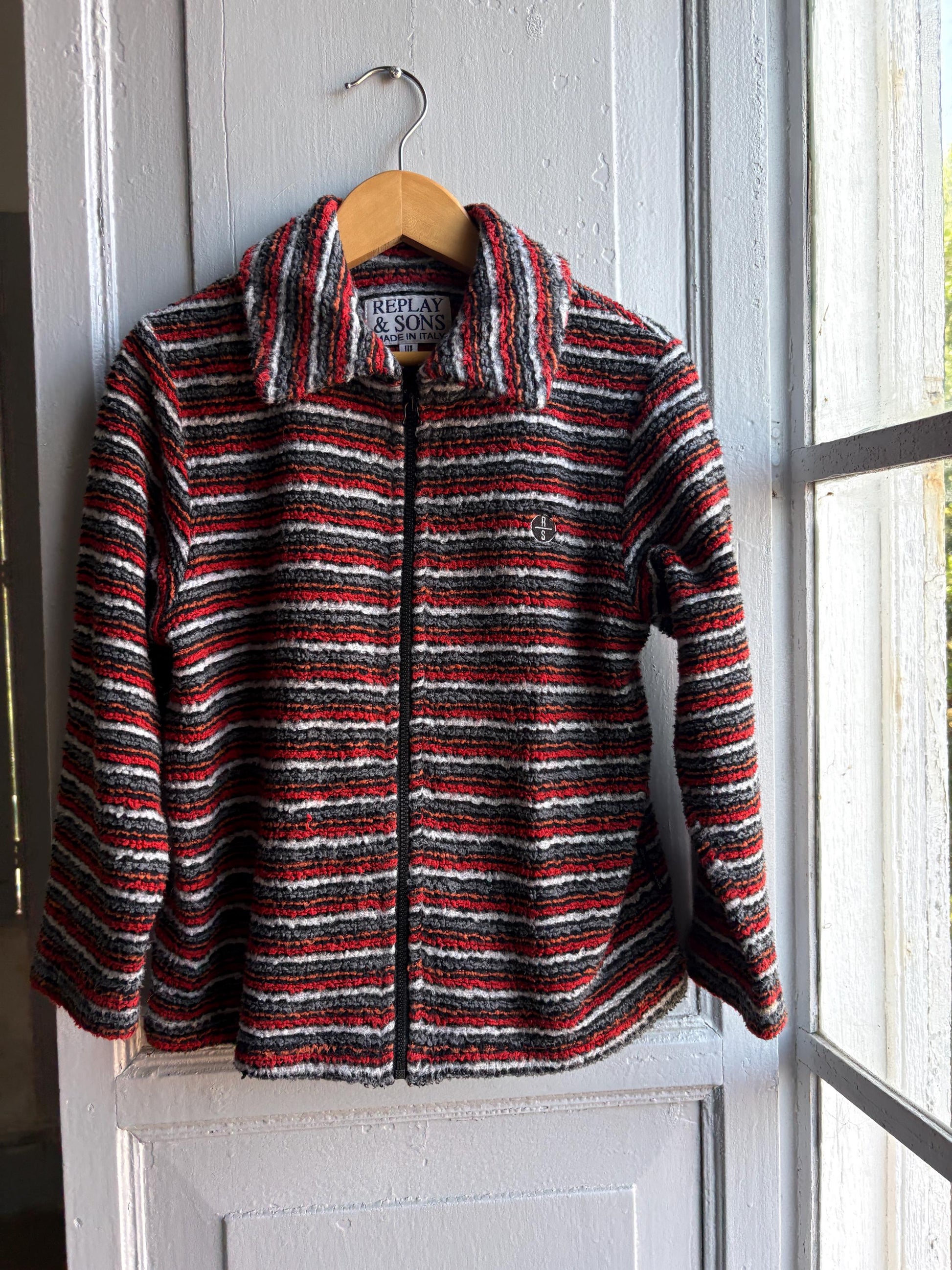 Vintage Striped Fleece Jacket for Kids — additional view 14