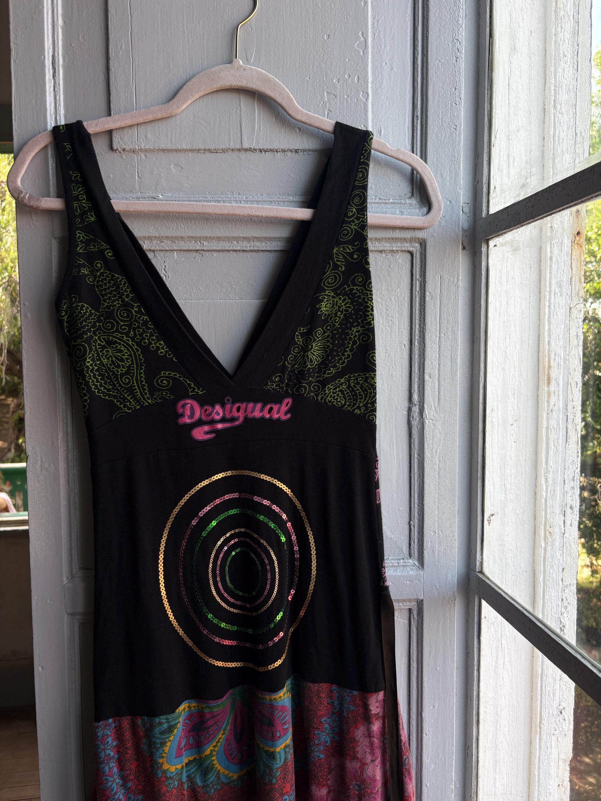 Boho Mini Dress in Colourful Cotton — additional view 6