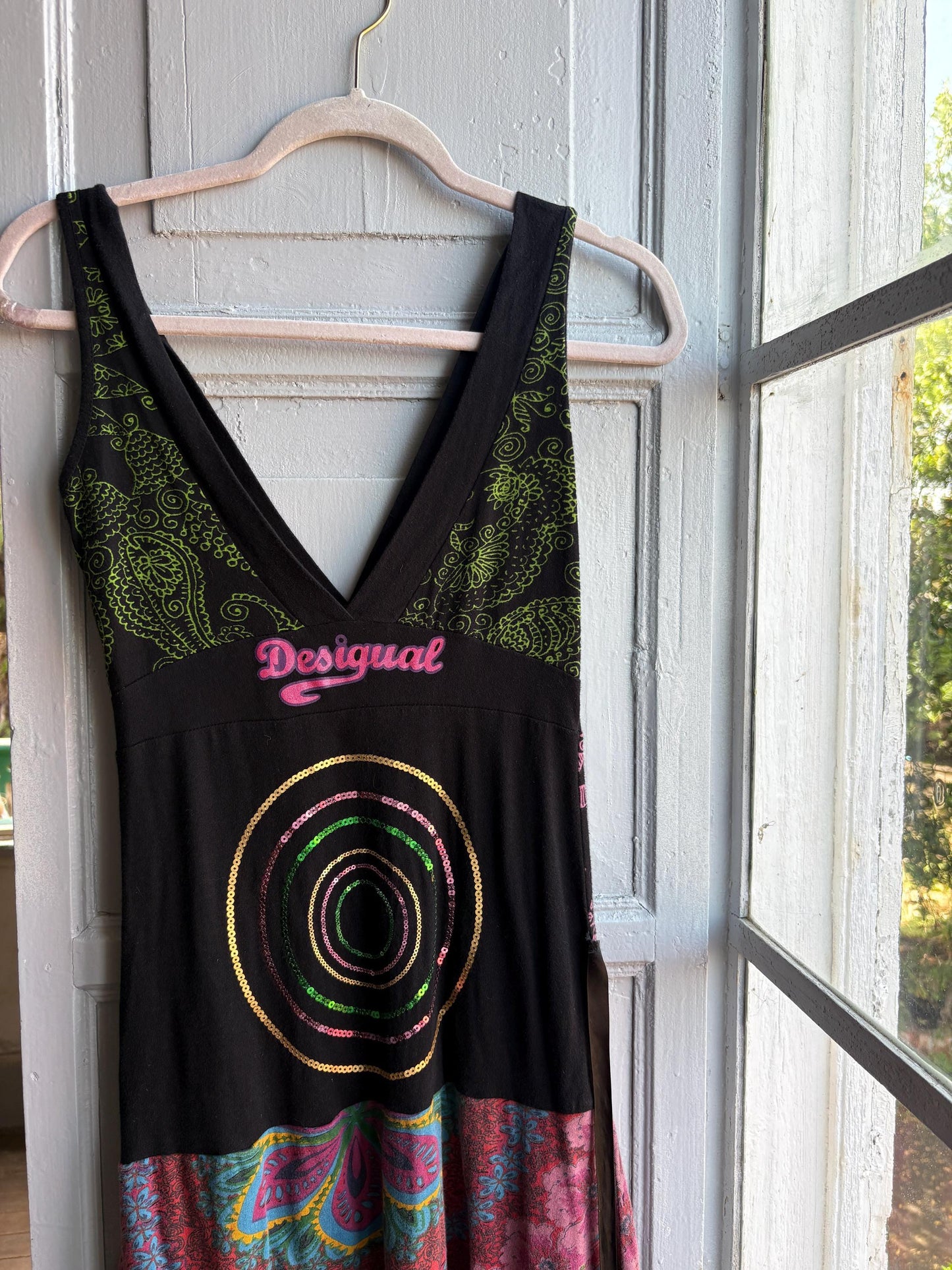 Boho Mini Dress in Colourful Cotton — additional view 8