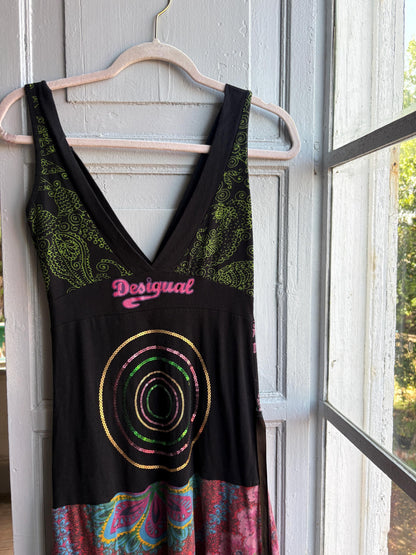 Boho Mini Dress in Colourful Cotton — additional view 8