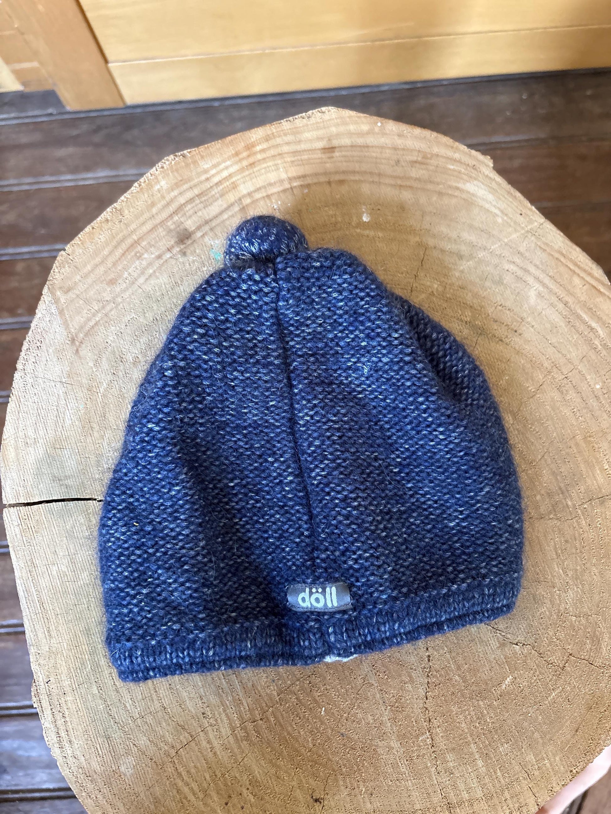 Wool Alpaca Blue Kids Beanie — additional view 9