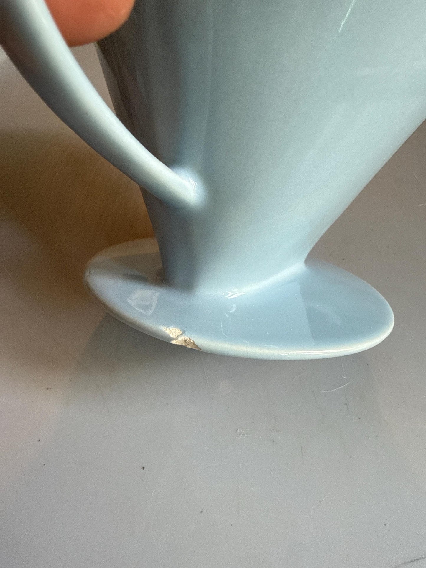 Vintage Blue Porcelain Melitta 102 Coffee Dripper — additional view 9
