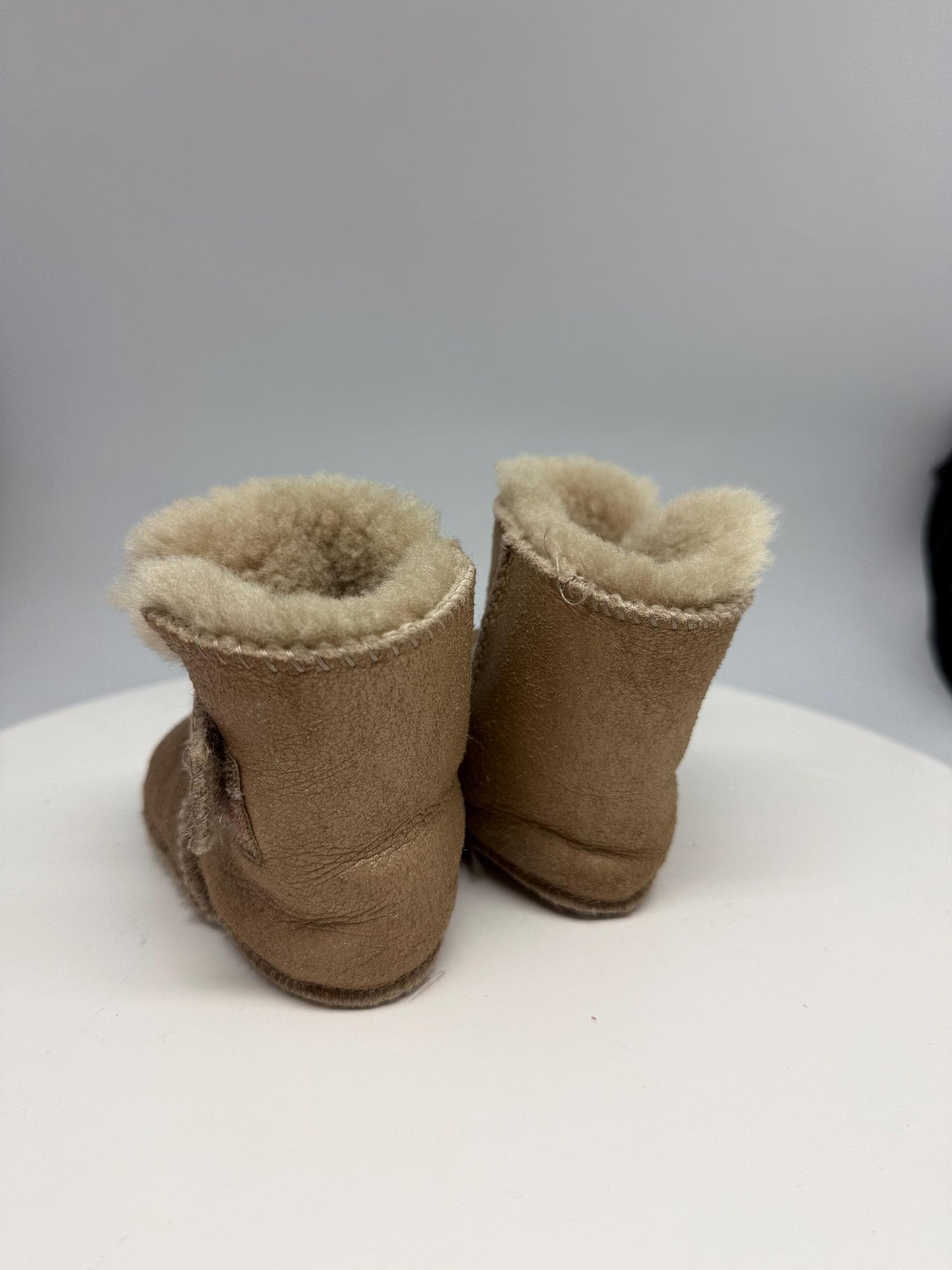 Gold Sheepskin Baby Booties — additional view 7