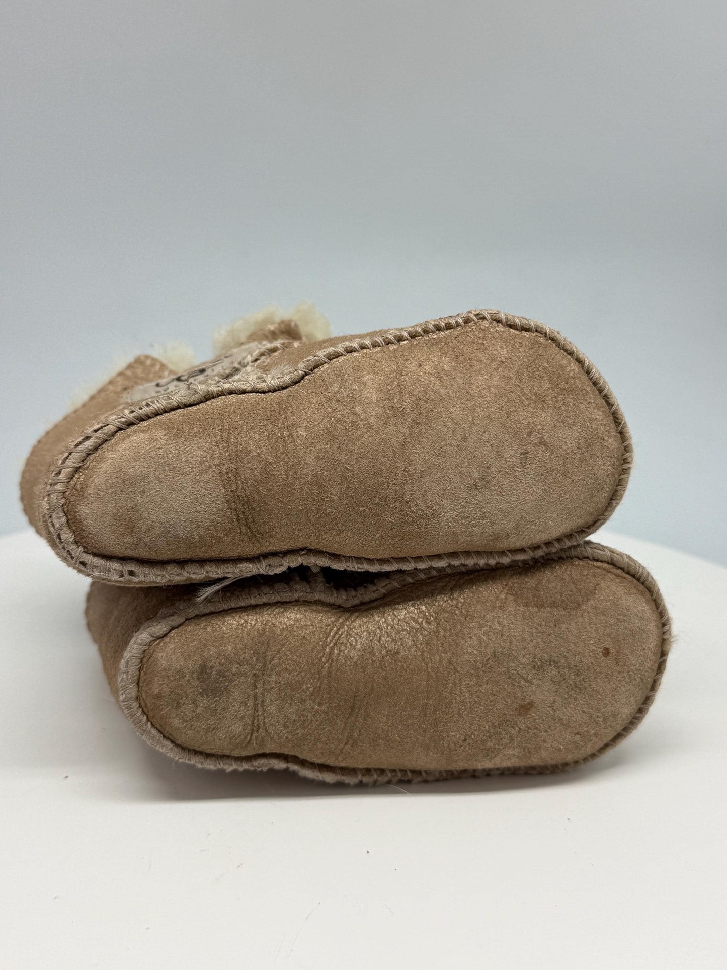 Gold Sheepskin Baby Booties — additional view 9