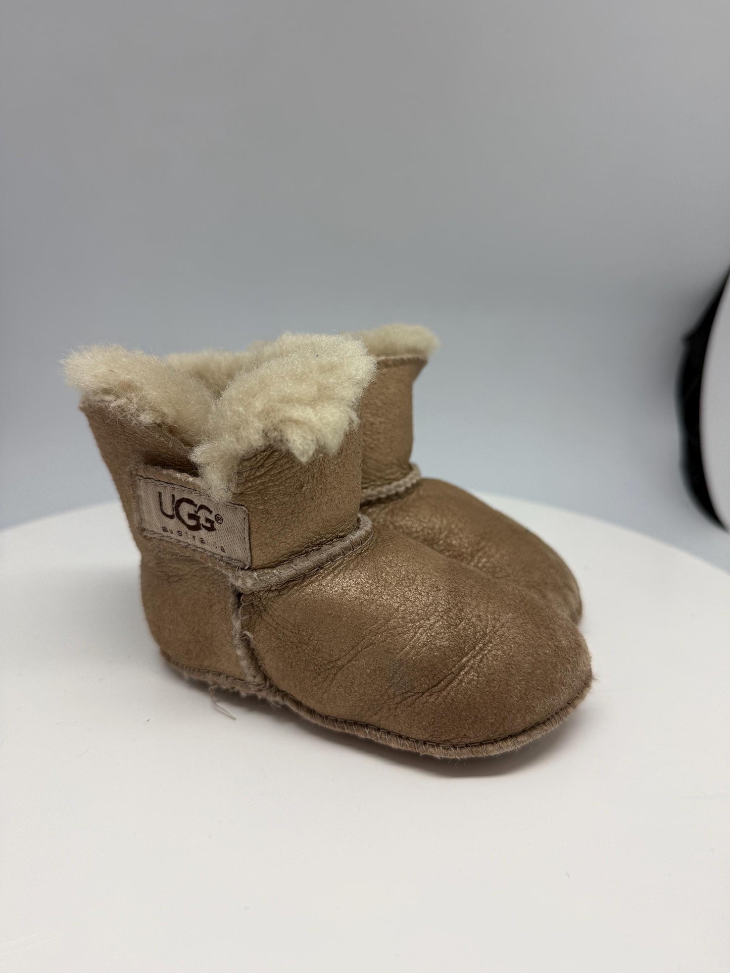 Gold Sheepskin Baby Booties — additional view 13