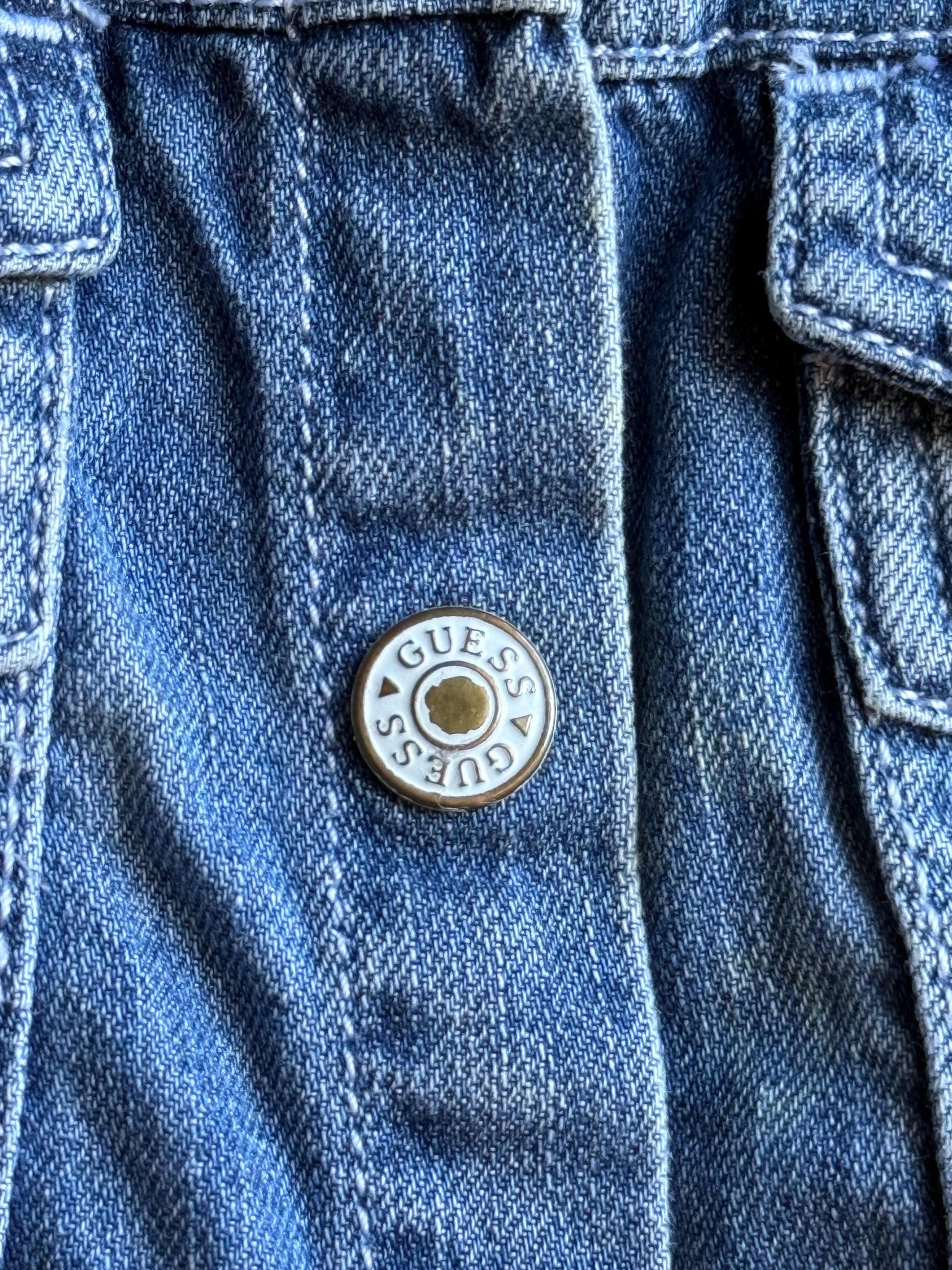Guess Baby Denim Jacket - Blue Embroidered Cotton — additional view 10