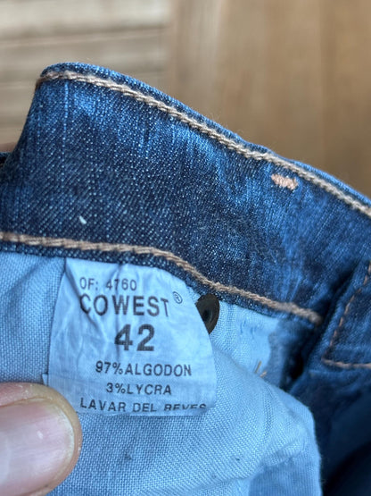 Vintage Spanish Flare Jeans, Women Deadstock Bell Bottom Jeans, Y2K 70s Wide Leg Denim Made In Spain, Boho Festival wear