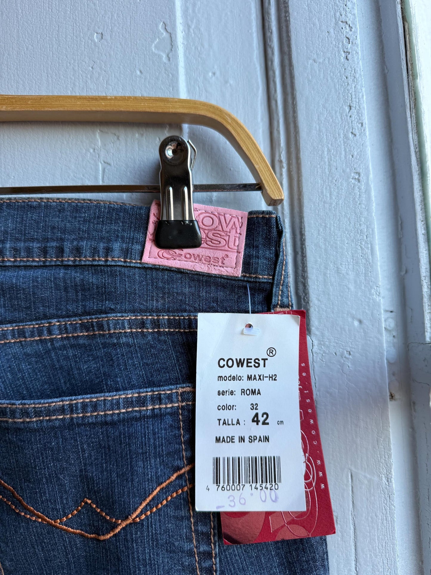 Vintage Spanish Flare Jeans, Women Deadstock Bell Bottom Jeans, Y2K 70s Wide Leg Denim Made In Spain, Boho Festival wear
