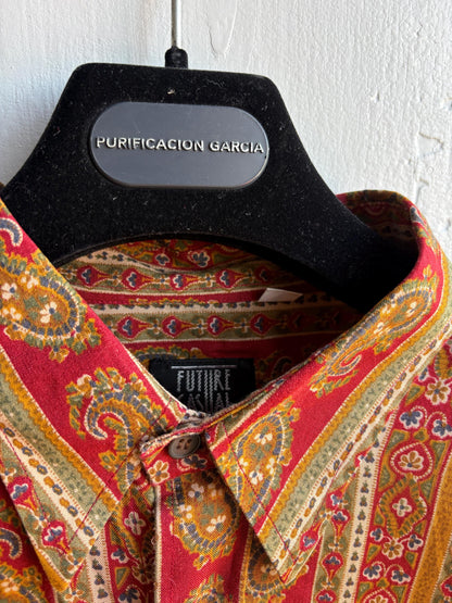 Vintage Baroque Print Button Down Shirt — additional view 8