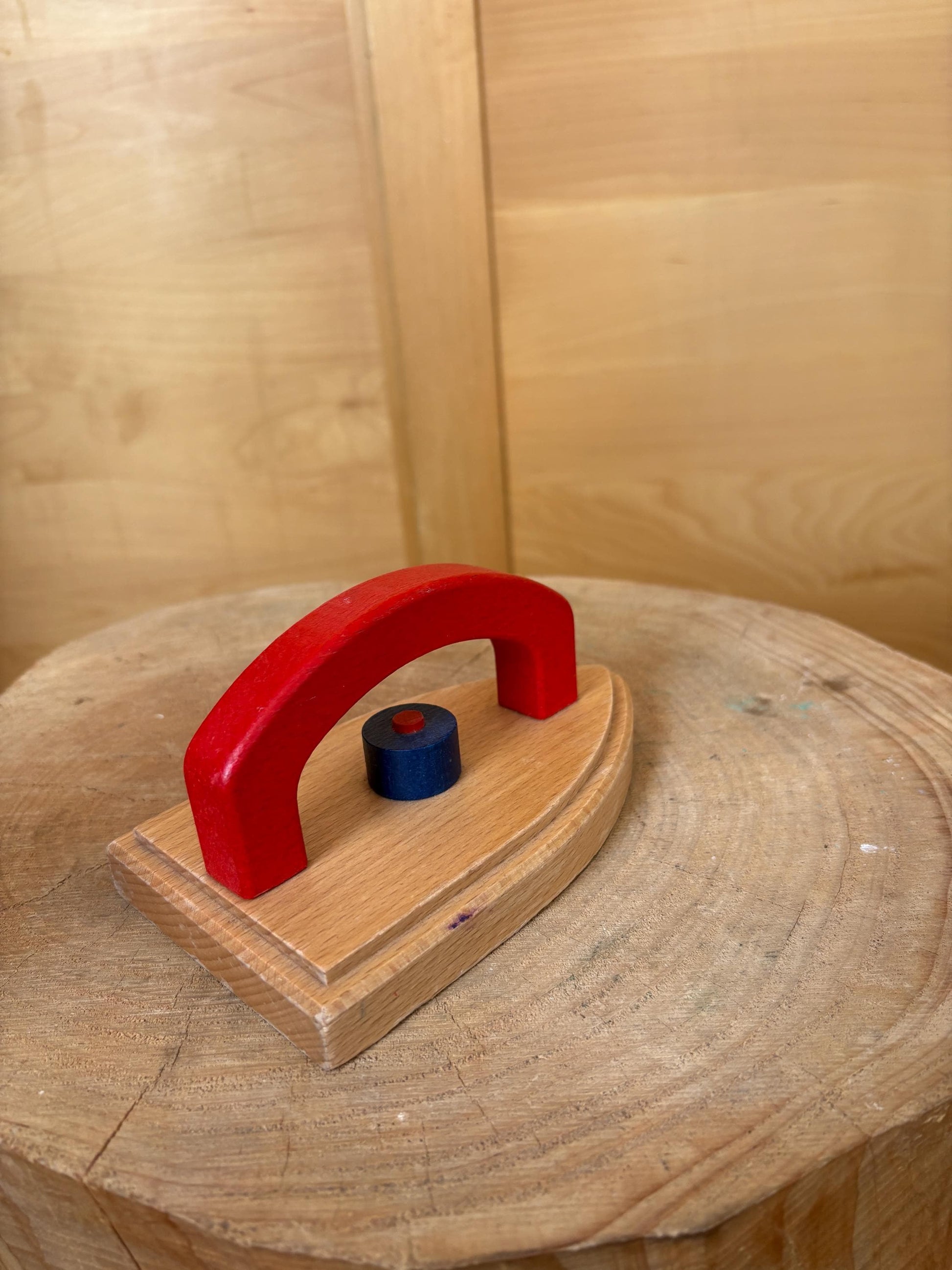 Vintage Wooden Toy Iron For Kids — additional view 5