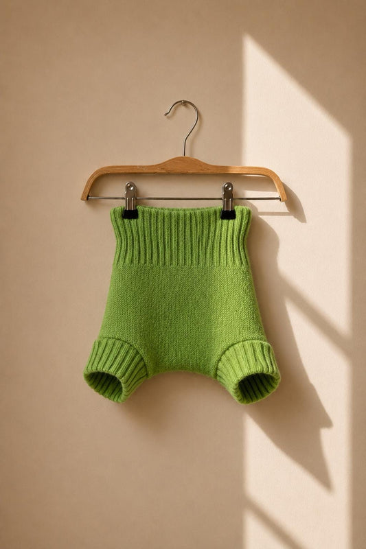 Disana Organic Wool Diaper Cover Pants, Green