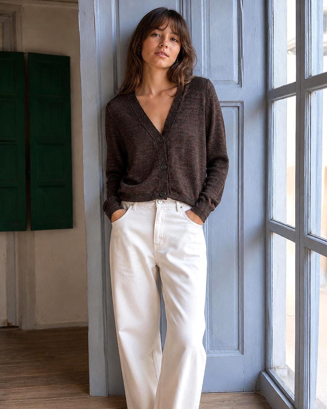 Sparkly Italian Yarn Cardigan
