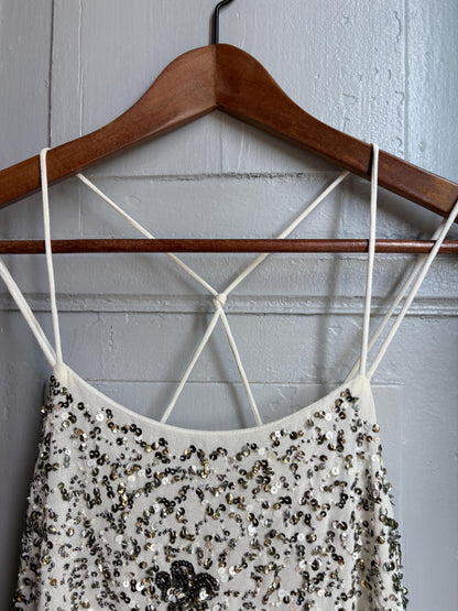 Floral Beaded Sequin Camisole Top — additional view 7