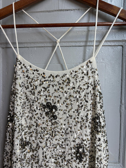 Floral Beaded Sequin Camisole Top — additional view 9