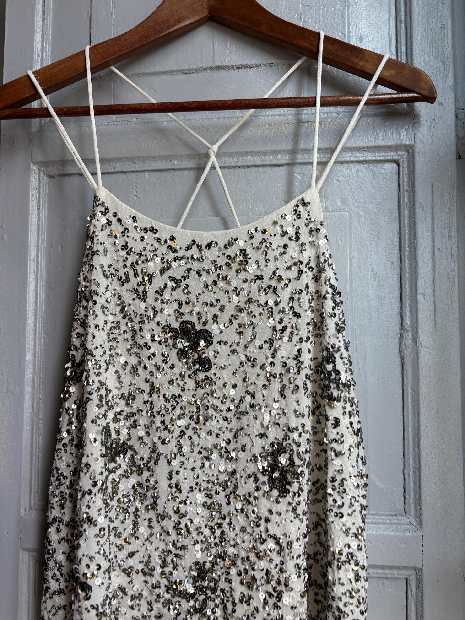Floral Beaded Sequin Camisole Top — additional view 10