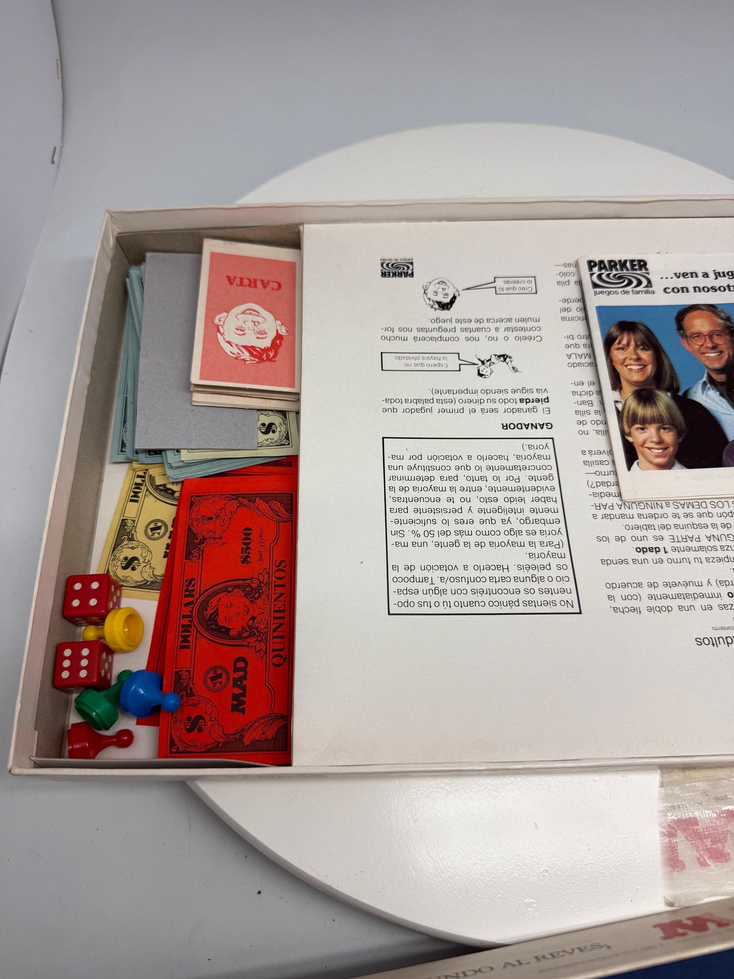 Vintage 1986 Parker Brothers Super Risk Master Board Game Spanish